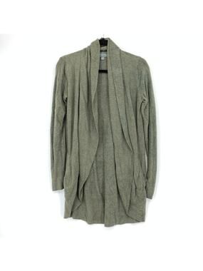 Barefoot Dreams Cozychic Lite Size XS/S Circle Cardigan Sweater Open Front Green